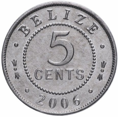 Belize 5 cents 2006 UNC (KM # 34a)