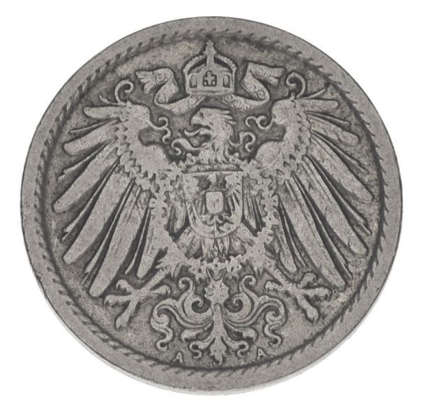 Germany 5 pfennigs 1907 F-VF Out of circulation