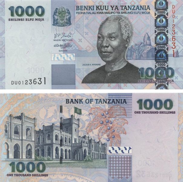 Tanzania 1000 shillings 2003 UNC (P36a)