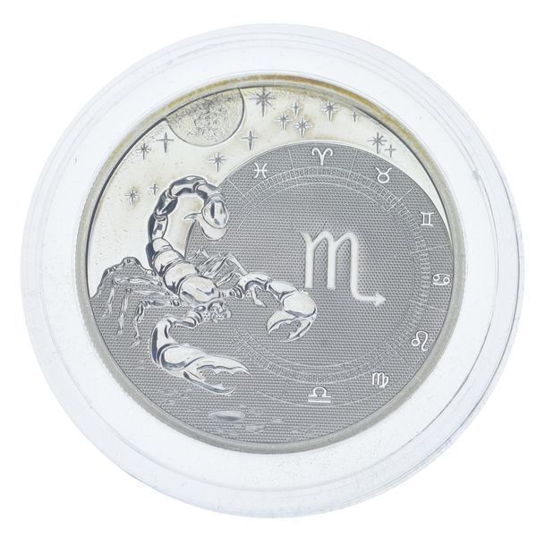 Монета Камерун 500 франків 2010 Срібло UNC Знаки зодіаку - Скорпіон М20590 фото