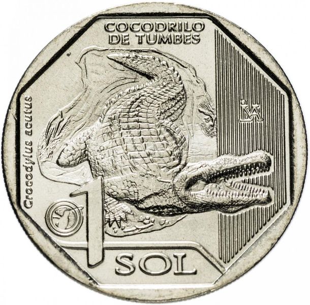 Peru 1 new salt 2017 Crocodile UNC