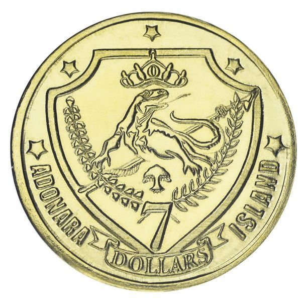 Coin Adonara Island 7 Dollars 2025 UNC Indonesia Dinosaur - Avimim