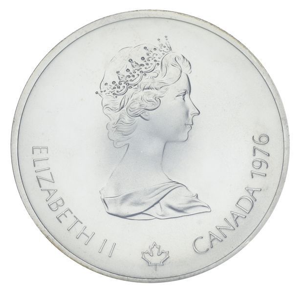 Coin Canada 10 dollars 1976 Silver UNC XXI Summer Olympic Games 1976 in Montreal &mdash; Field Hockey