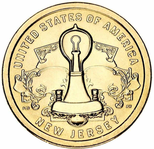 Монета США 1 долар 2019 D Американські інновації Лампа UNC М12765 фото