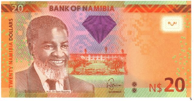 Namibia $ 20 2011 UNC (P12a)