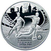 Україна 10 гривень 2011 срібло Proof Чемпіонат Європи з футболу 2012 року в Україні та Польщі - г. Киев М14548 фото