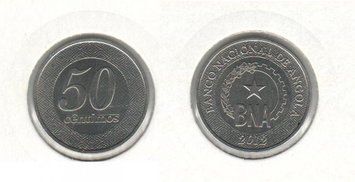 Ангола 50 сентимо 2012 VF (KM#107) М02021 фото