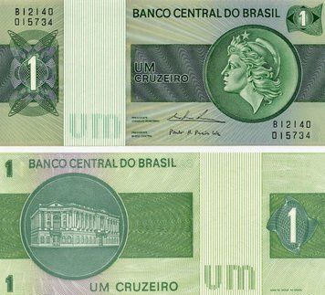 Brazil 1 Cruzeiro 1972-1980 UNC (P191Ab)