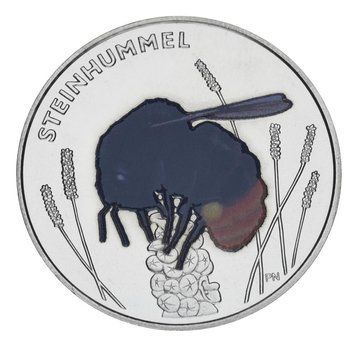 Монета Німеччина 5 євро 2024 UNC Комаха &ndash; Кам&rsquo;яний шміль М20734 фото