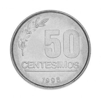Уругвай 50 сентесімо 1998 UNC М15306 фото