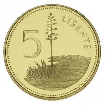 Lesotho 5 Lisente 1980 UNC