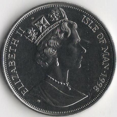 Монета Острів Мен 1 крона 1 998 &laquo;Ренесанс.&nbsp;Кватроченто &raquo;UNC (KM#894) М08122 фото