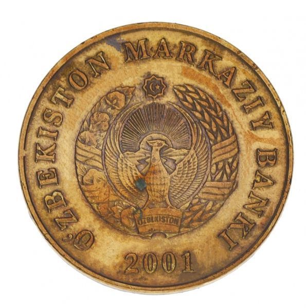 Uzbekistan 5 KGS 2001 VF-AU