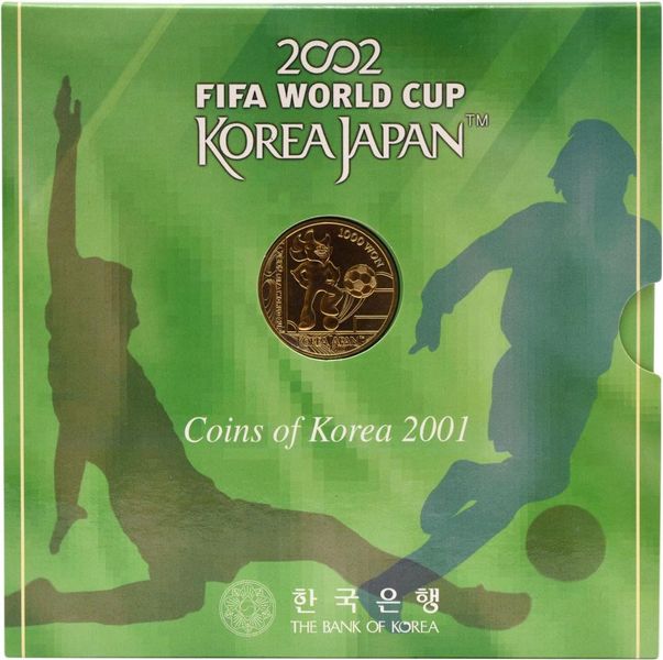 South Korea set of coins 2001 FIFA World Cup UNC