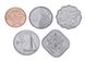 Bahamas set of 5 coins 2005-2015 UNC 1, 5, 10, 15, 25 cents