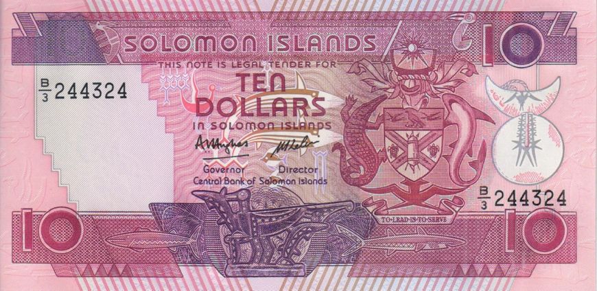 Solomon Islands $ 10 1986 UNC (P15)