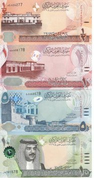 Bahrain set of 6 banknotes 2016 UNC