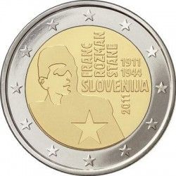 Slovenia 2 euro 2011 "100th anniversary of the birth of Franz Rozman" UNC (KM # 100)