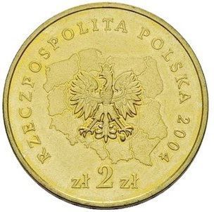 Монета Польща 2 злотих 2004 VF-AU Поморське воєводство (Y#492) М05994 фото