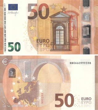 Germany 50 EURO 2017 RB R005 Draghi UNC