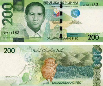 Banknote Philippines 200 pesos 2015 UNC (P209a)
