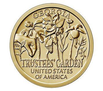Монета США 1 долар 2019 P Американські інновації Сад піклувальників UNC М12801 фото