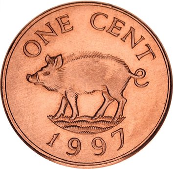 Bermuda 1 cent 1997 AU-UNC