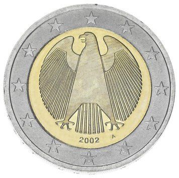 Монета Німеччина 2 євро 2002 Біметал AU-UNC A М21989 фото