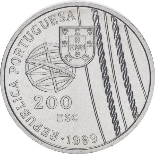 Coin Portugal 200 escudos 1999 Death at Sea AU-UNC (KM # 716)