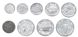 San Marino set of 9 1977 UNC coins with silver coin