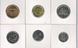 Fiji set of 6 coins 2012-2014 UNC 5, 10, 20, 50 cents, 1, 2 dollars