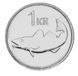 Исландия 1 крона 2011 AU-UNC Рыба М15043 фото 1
