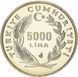 Монета Турция 5000 лир 1991 &laquo;Год любви. Юнус Эмре&raquo; Proof М11020 фото 2