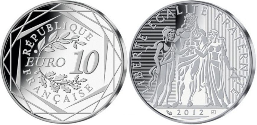 Coin France 10 euro 2013 "Hercules" Silver UNC (KM # 2073)