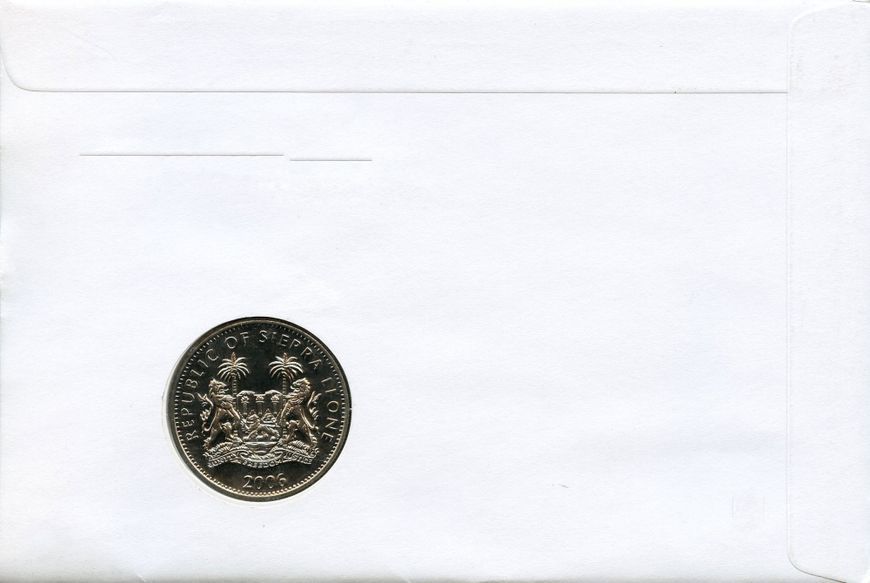Coin Sierra Leone 1 dollar 2006 UNC 80th anniversary of Queen Elizabeth II Souvenir