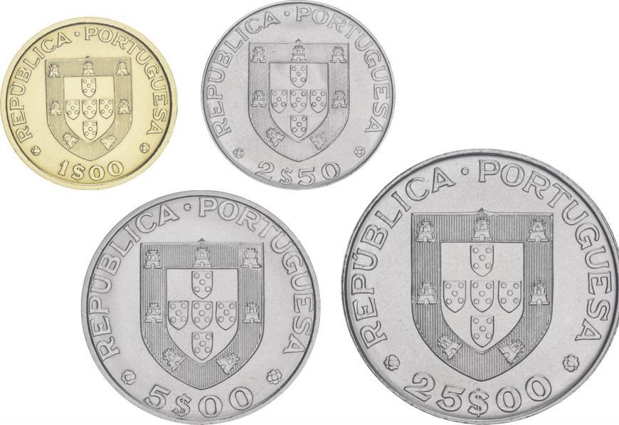 Набір монет Португалія набір з 4 монет 1982 &laquo;Чемпіонат світу з хокею&raquo; AU-UNC М09838 фото