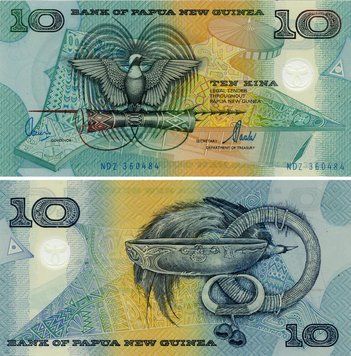 Банкнота Папуа-Нова Гвінея 10 кіна 2000 Полімер UNC (P26a) Б23599 фото