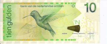 Netherlands Antilles 10 guilders 2012 UNC (P28f)