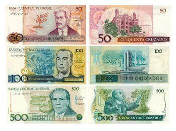 Бразилія набір з 3 банкнот &laquo;50, 100, 500 крузейро&raquo; UNC Б03812 фото