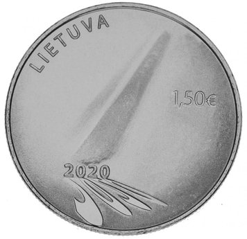 Lithuania 1.5 euro 2020 UNC Coronavirus Covid-19. Hope