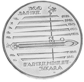 Монета Німеччина 10 євро 2014 &laquo;Шкала Фаренгейта&raquo; UNC (KM#332) М02923 фото