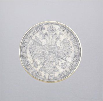 Австрійсько-Угорська імперія 1 флорин 1861 G-VG Срібло (є подряпини) М10968 фото