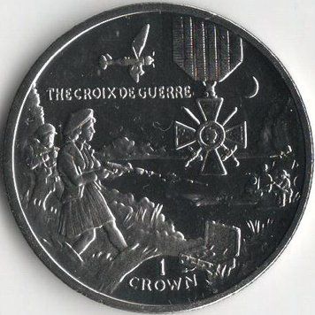 Монета Остров Мэн 1 крона 2004 &laquo;Награда. Военный крест&raquo; UNC (KM#1234) М08224 фото