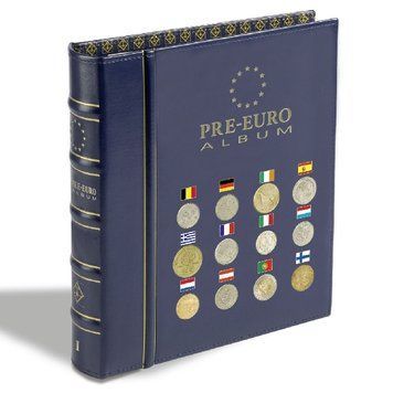 Альбом VISTA для наборів монет Європи до введення євро.&nbsp;Том 1. З футляром.&nbsp;Pre euro album Leuchtturm А08370 фото