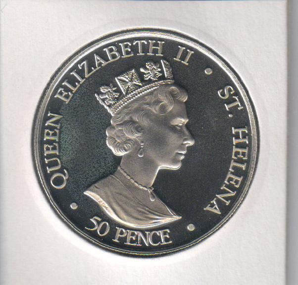 Saint Helena 50 pence 2006 "80 years of Queen Elizabeth II" UNC