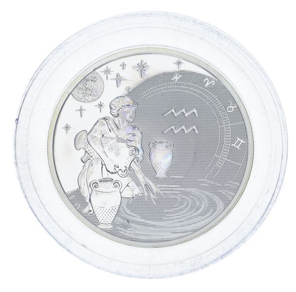 Монета Камерун 500 франків 2010 Срібло UNC Знаки зодіаку - Водолій М20593 фото