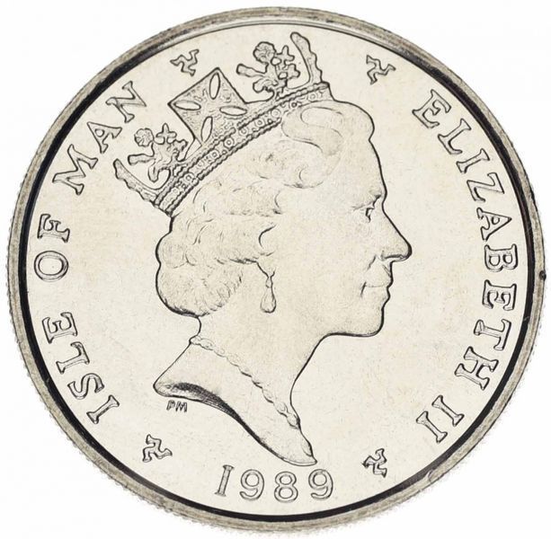 Isle of Man 5 pence 1988-1989 AU-UNC