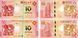 Banknotes set Macau set of 2 banknotes of 10 Patacas 2016 UNC Eastern calendar &ndash; Year of the Monkey, banks BNU and BOC