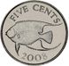 Bermuda 5 cents 2008 UNC Fish