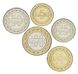 Bahrain set of 5 coins 2007-2016 UNC 5, 10, 25, 50, 100 fils